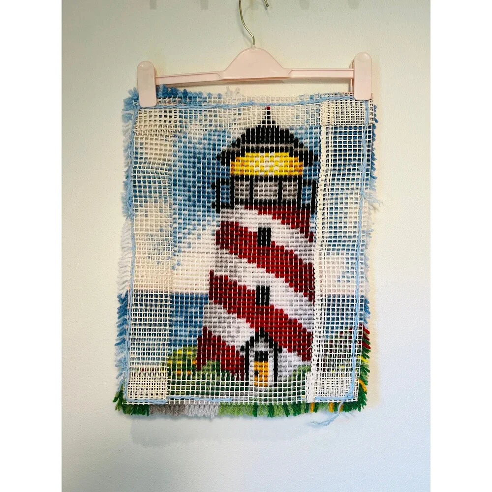 Lighthouse Fiber Art, Hook and Latch Lighthouse